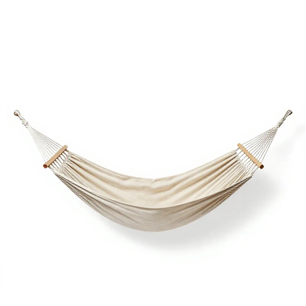 Hammock with straps isolated on a white background
