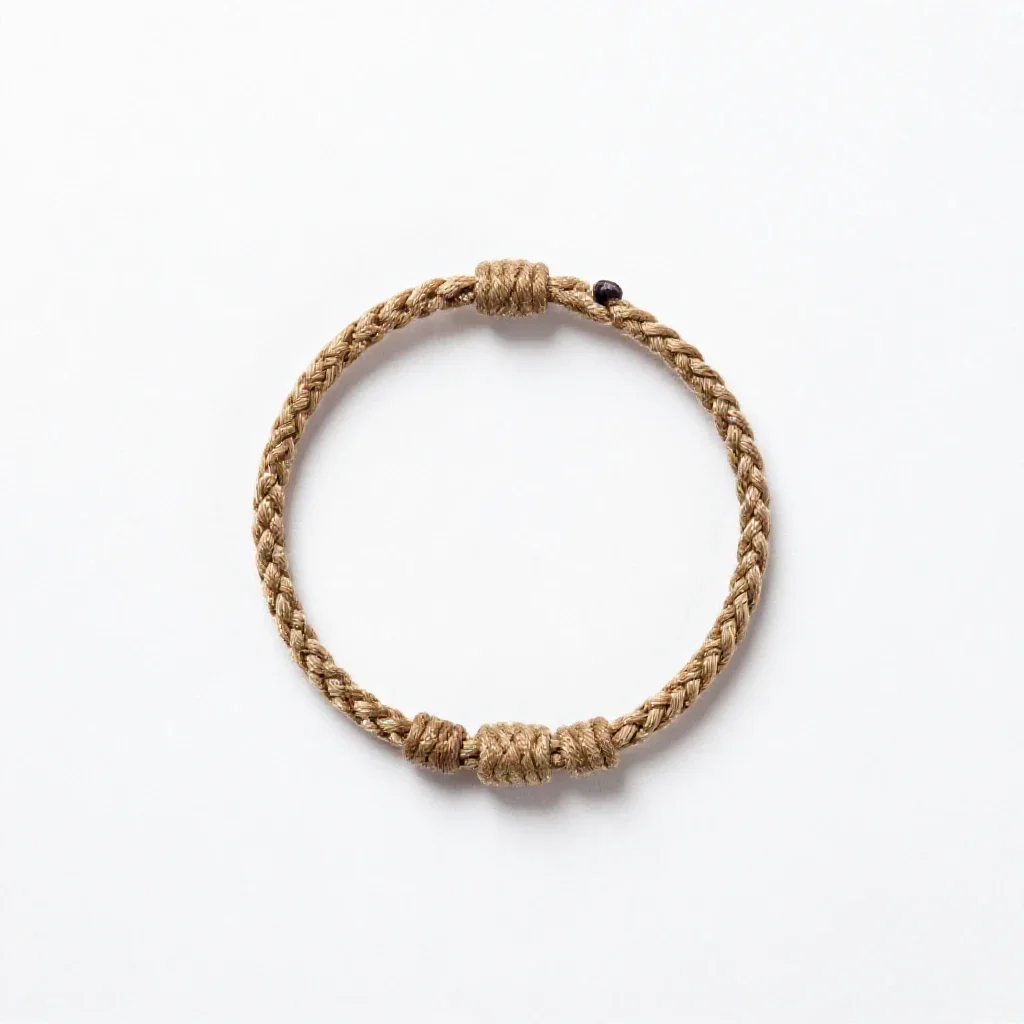 Paracord bracelet isolated on a white background