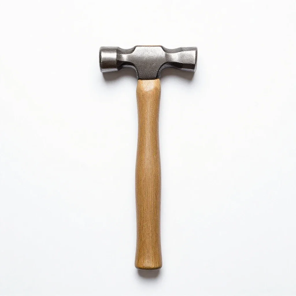 Rock hammer isolated on a white background