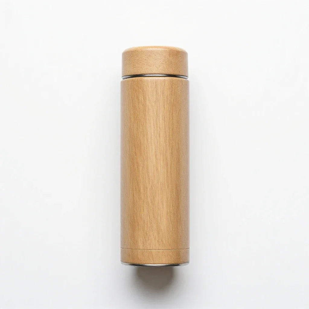Thermos flask isolated on a white background