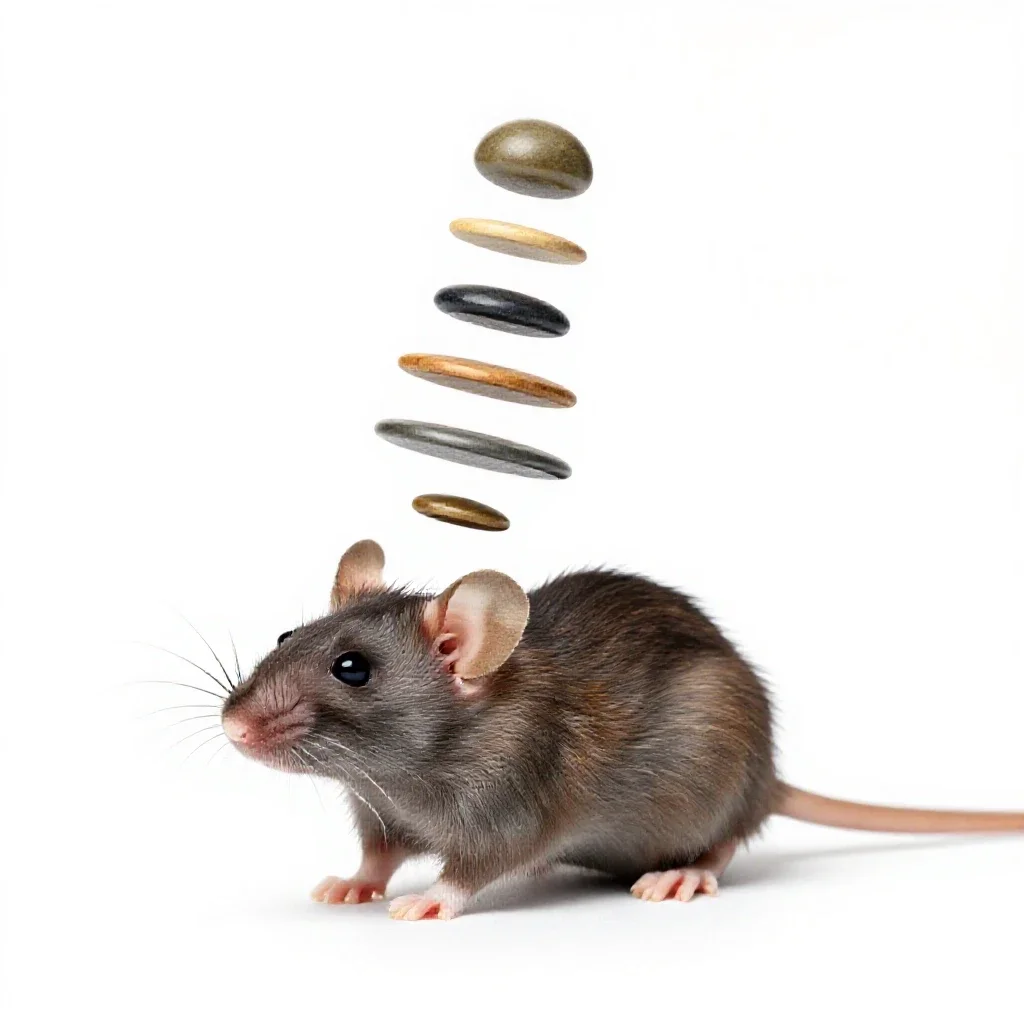 Catnip mouse isolated on a white background