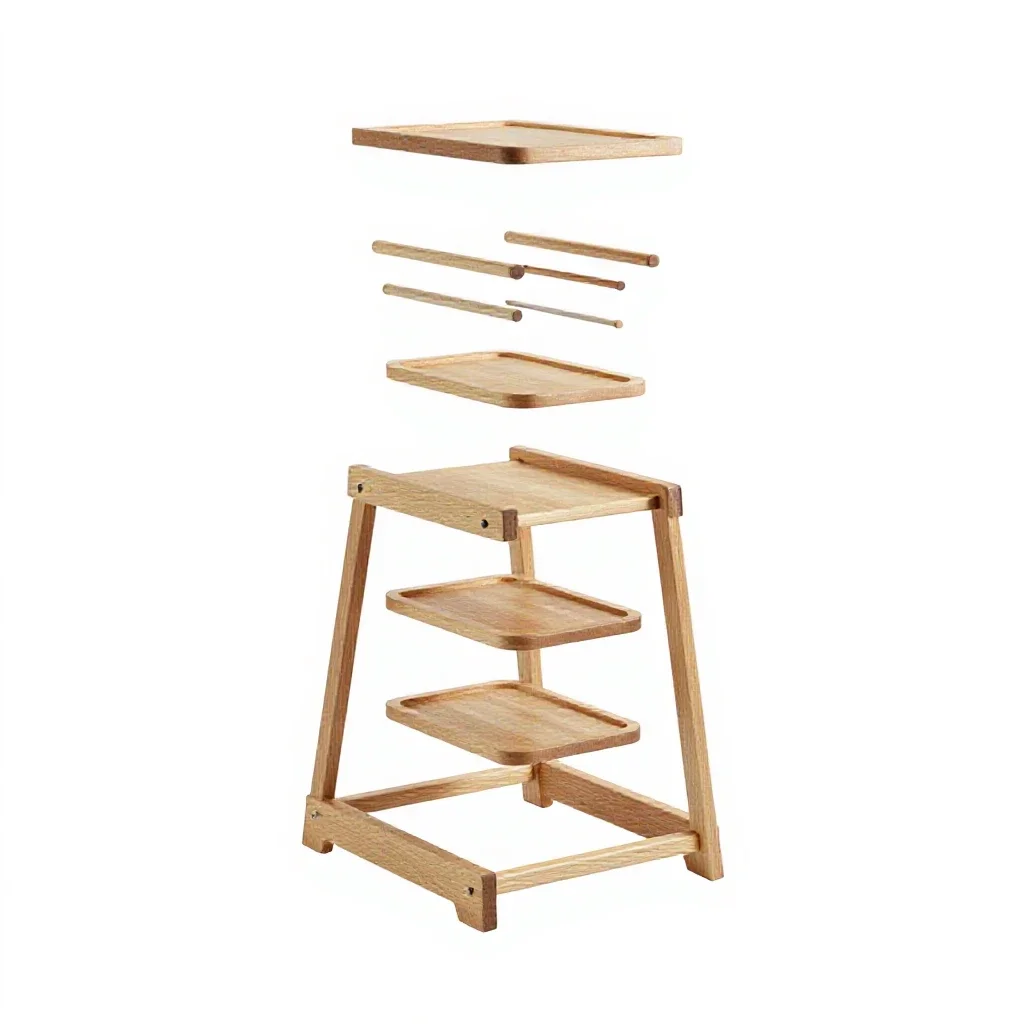 Raised feeder stand isolated on a white background