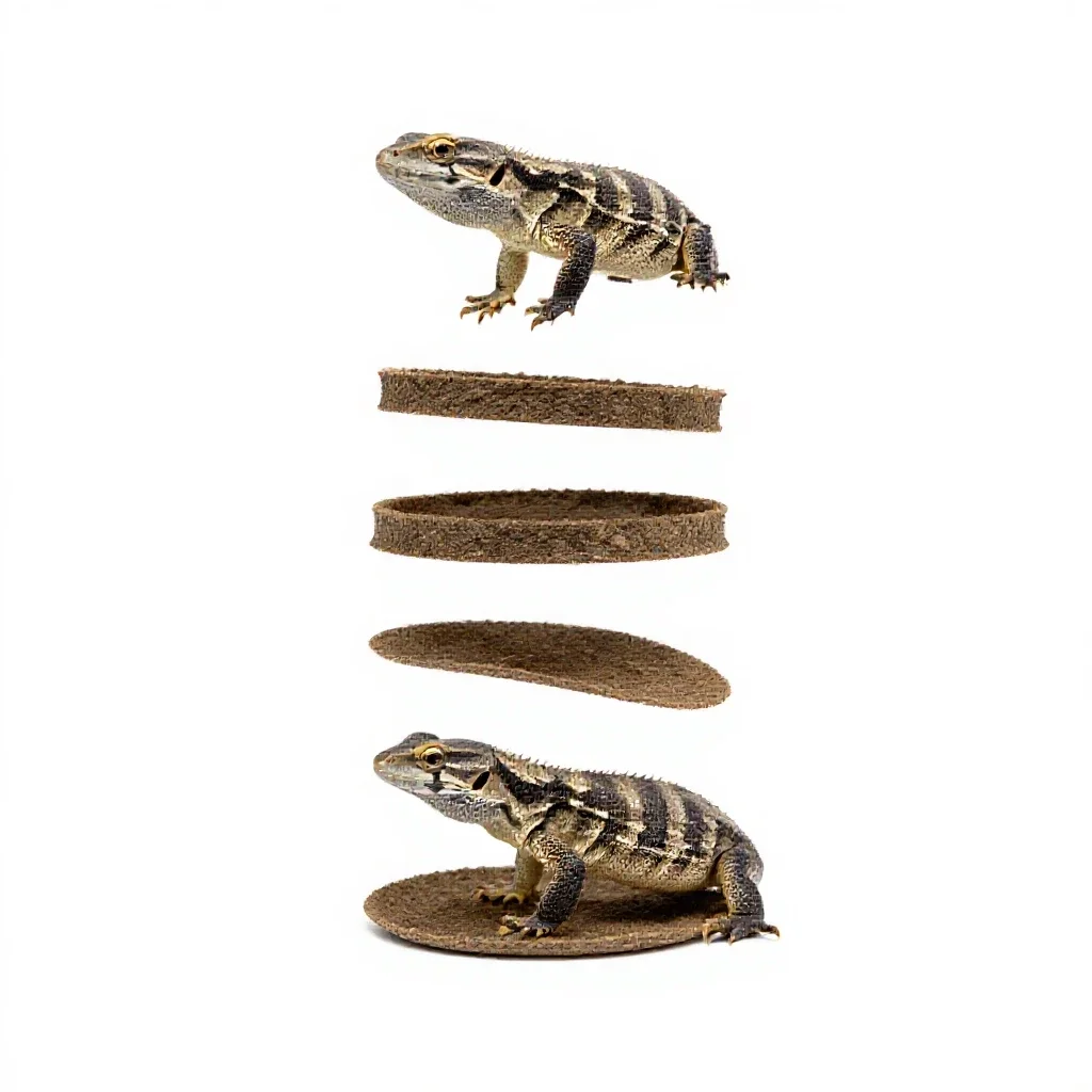 Reptile hide isolated on a white background