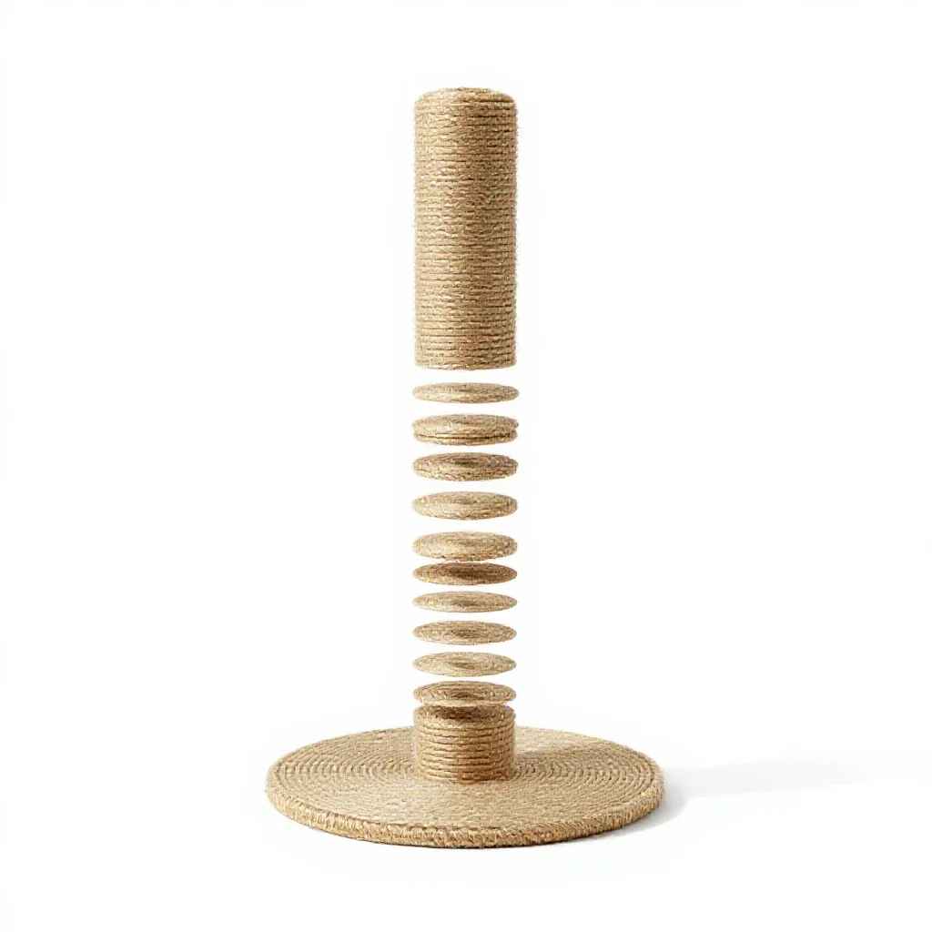 Scratching post isolated on a white background