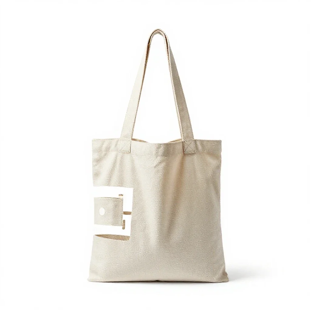 Soft carrier bag isolated on a white background