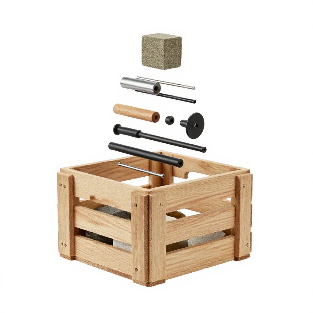 Travel crate isolated on a white background