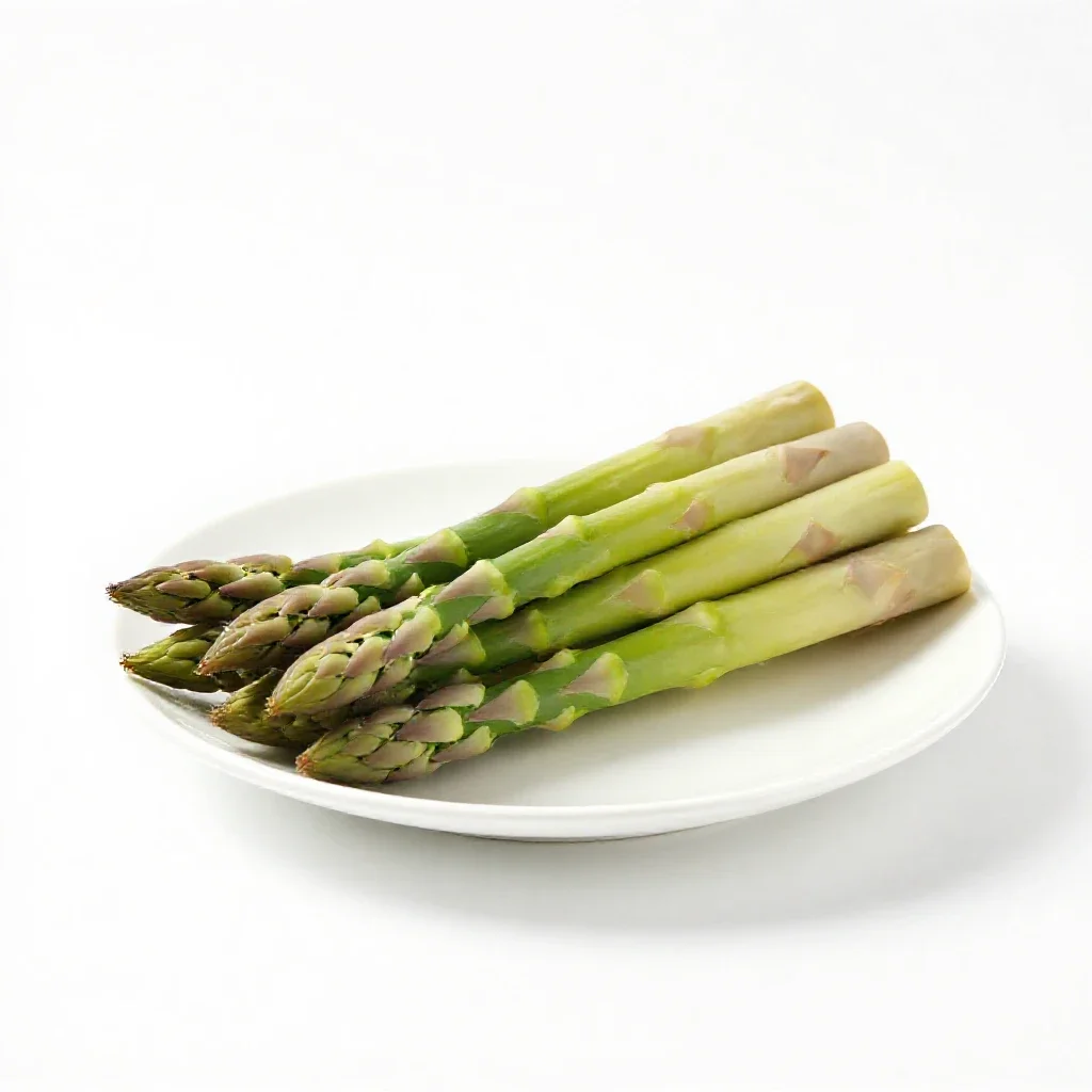 Bunch of asparagus isolated on a white background