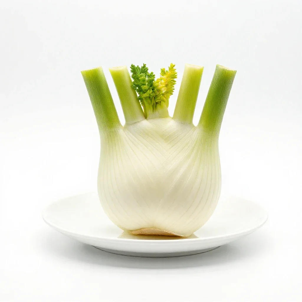 Fennel bulb isolated on a white background
