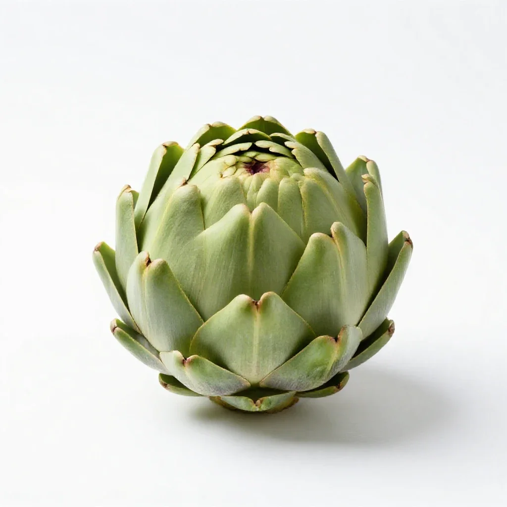 Globe artichoke isolated on a white background