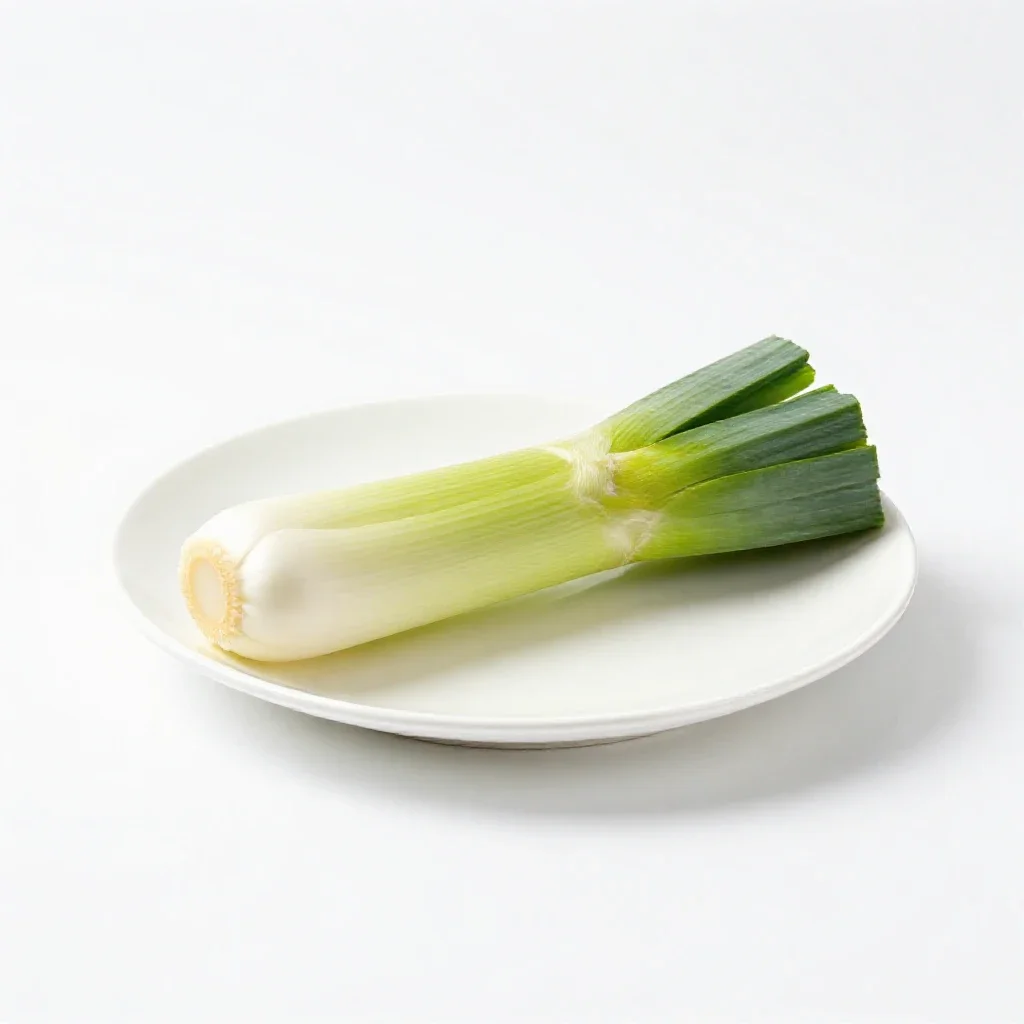 Leek isolated on a white background