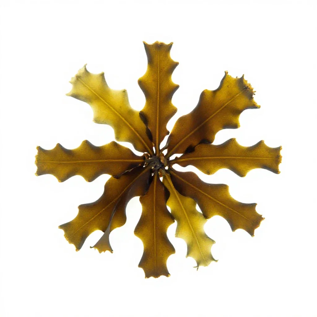 Kelp holdfast isolated on a white background