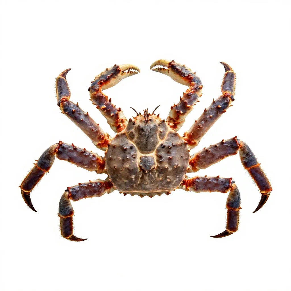 King crab isolated on a white background