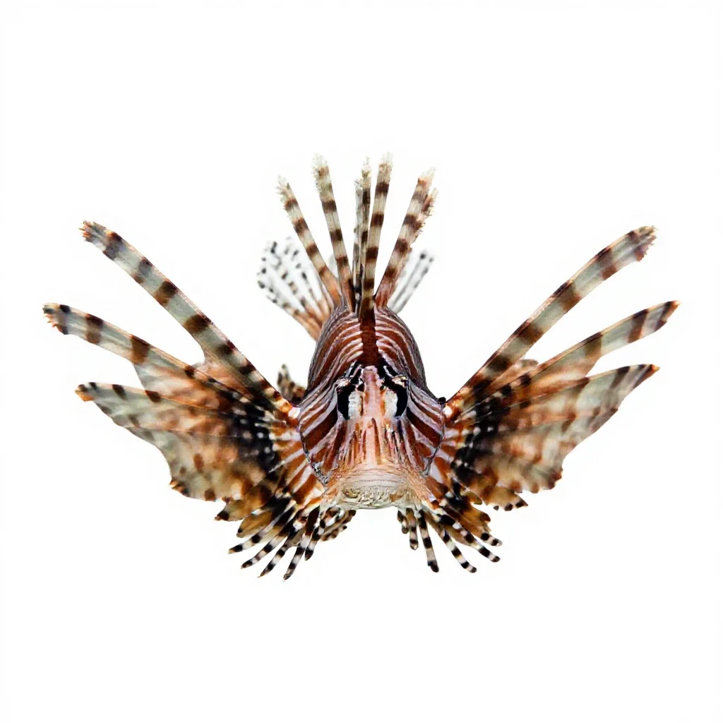 Lionfish isolated on a white background