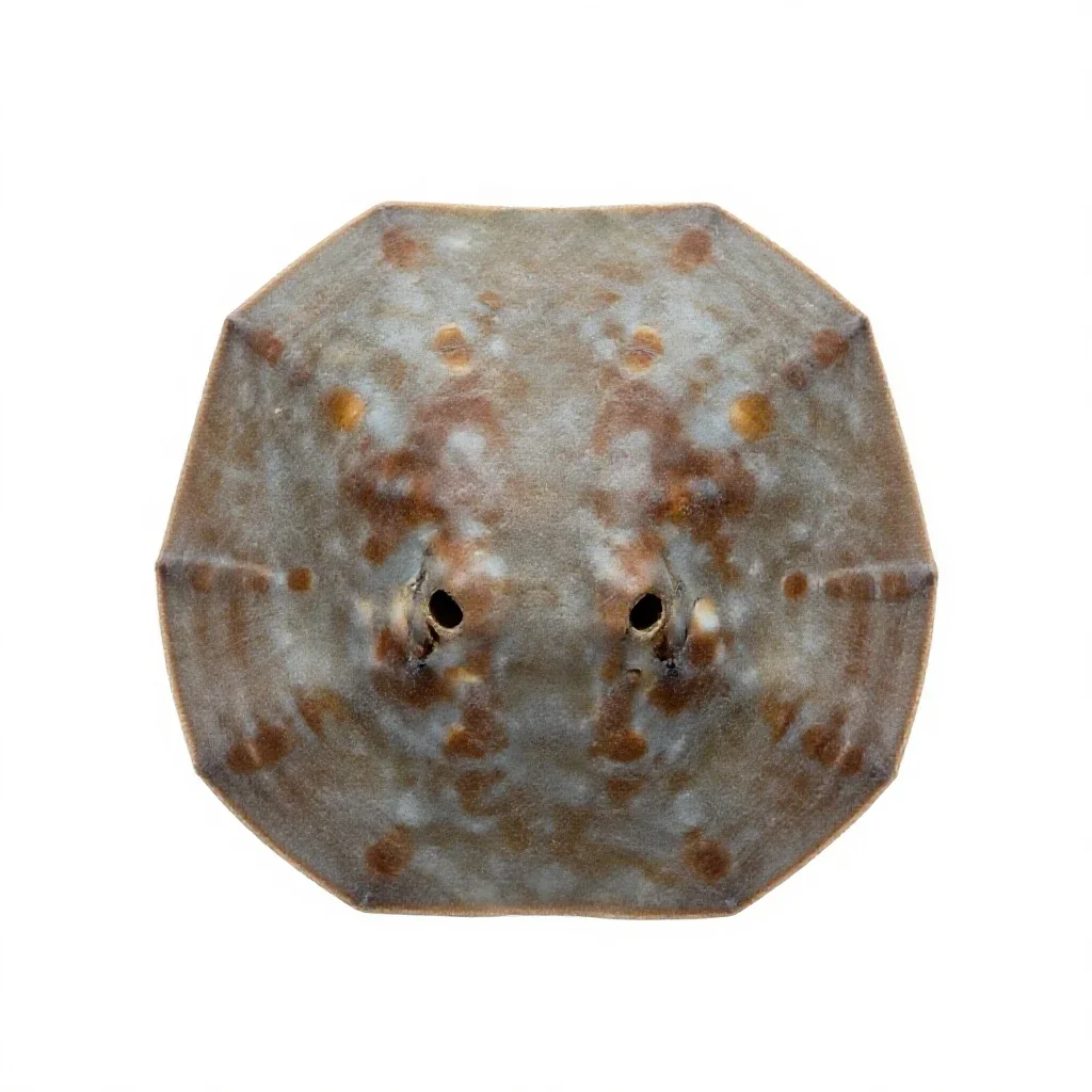 Sand dollar burrowing isolated on a white background