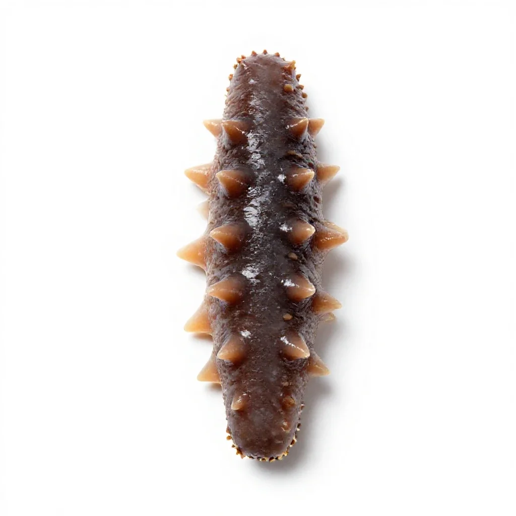 Sea cucumber isolated on a white background