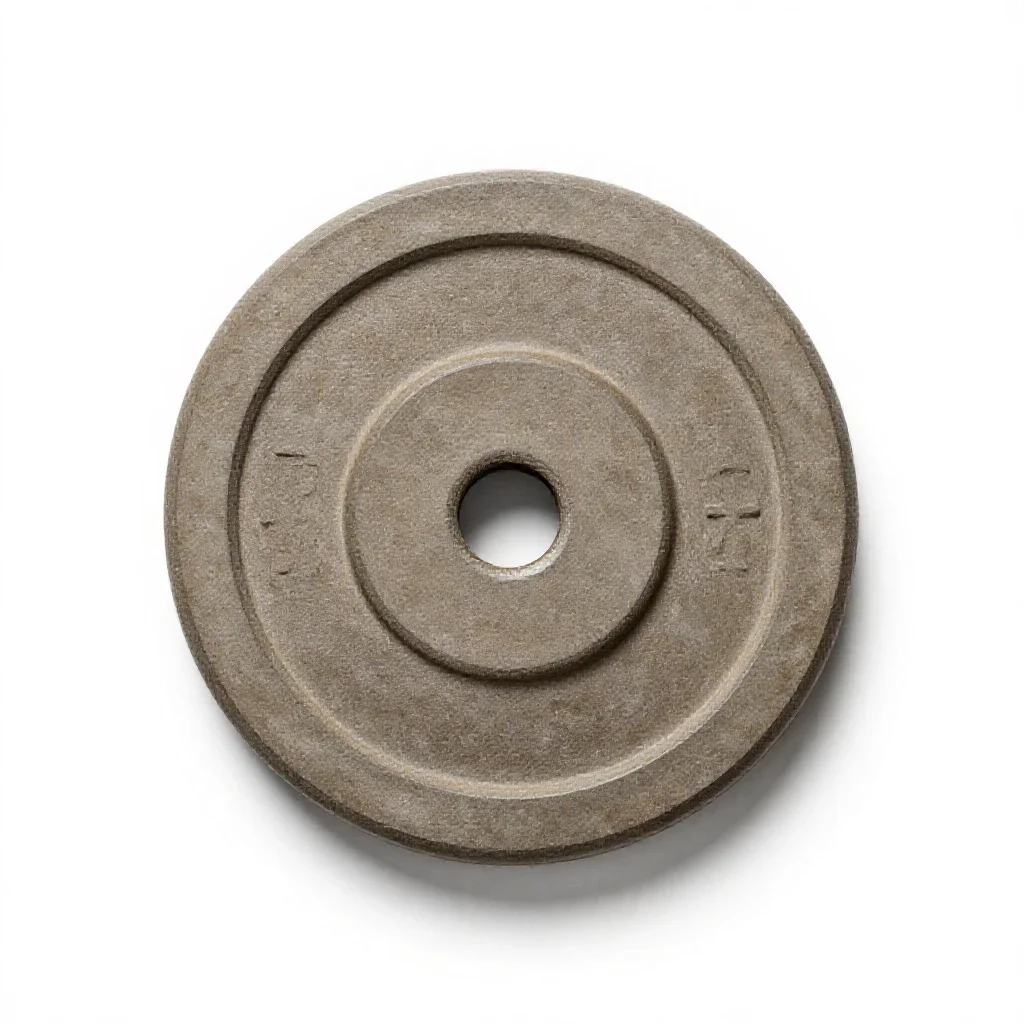 Barbell plate isolated on a white background