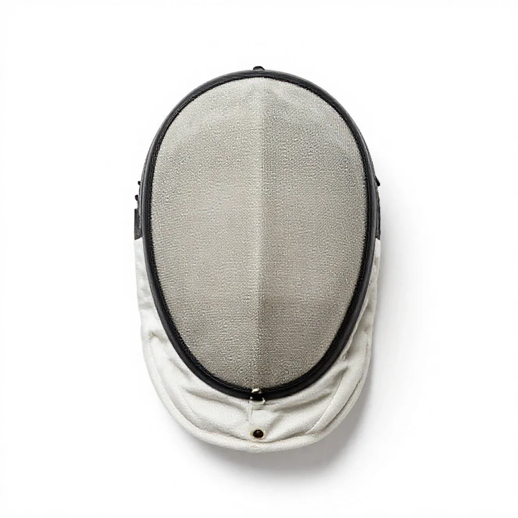 Fencing mask isolated on a white background