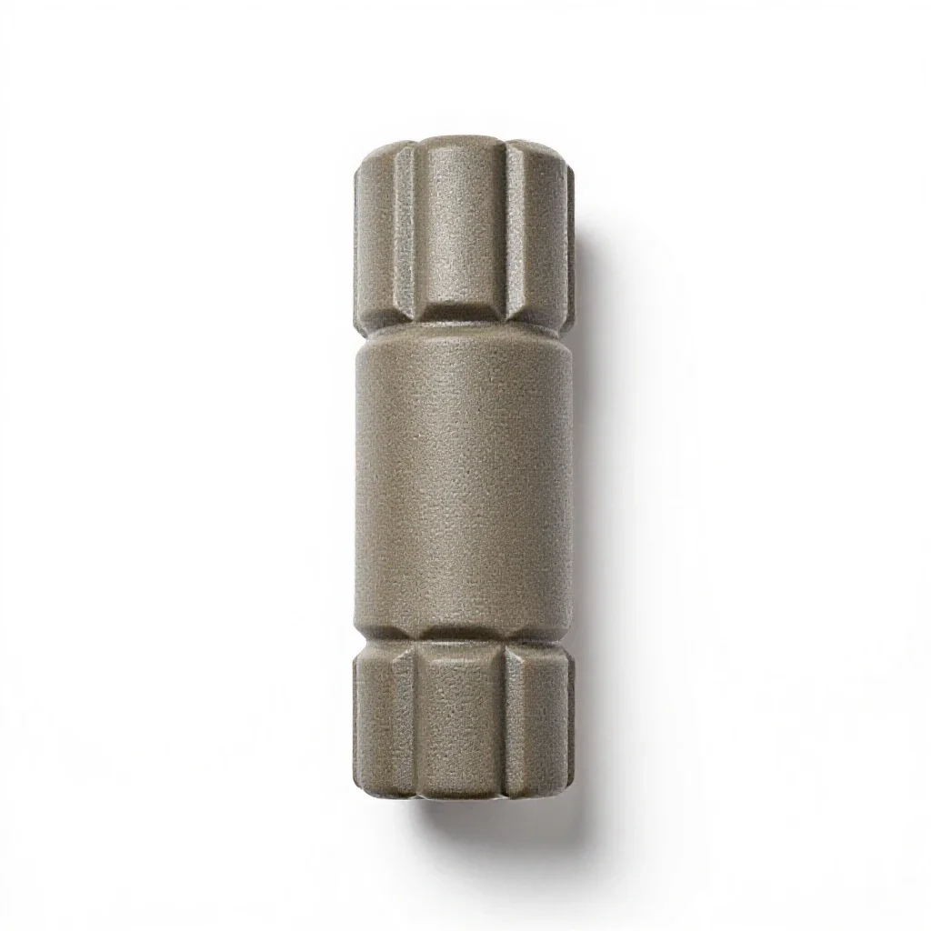 Foam roller isolated on a white background
