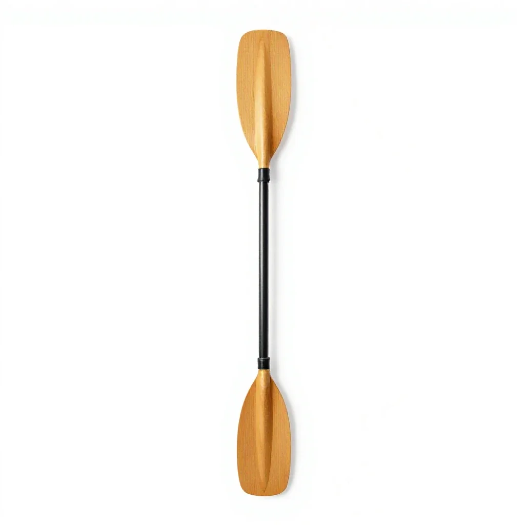 Kayak paddle isolated on a white background