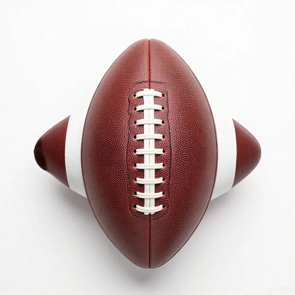 Leather football isolated on a white background