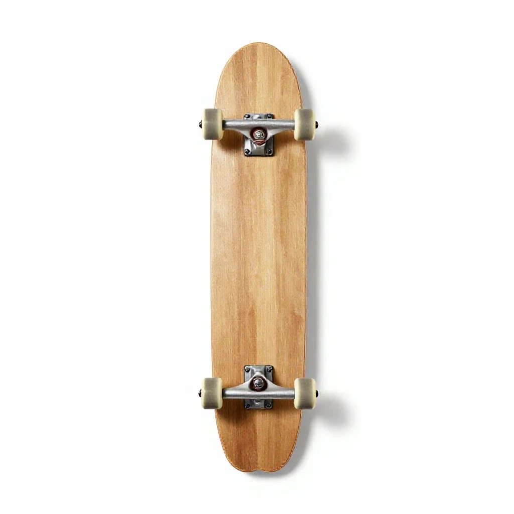 Longboard isolated on a white background