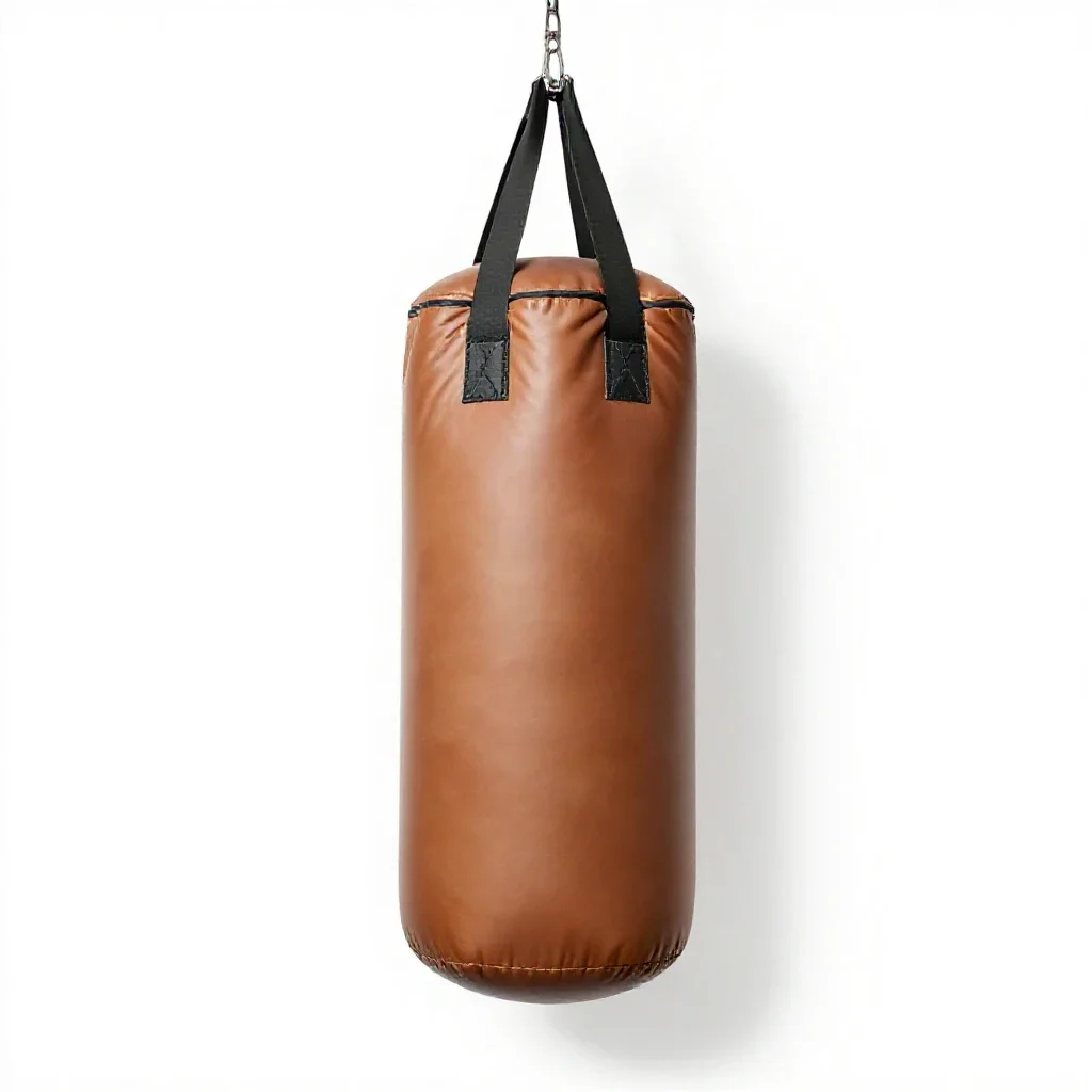Punching bag isolated on a white background