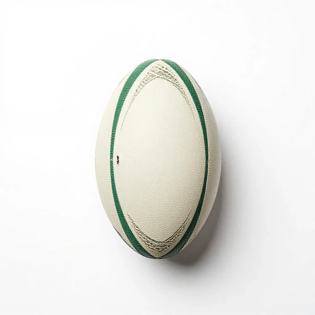 Rugby ball isolated on a white background