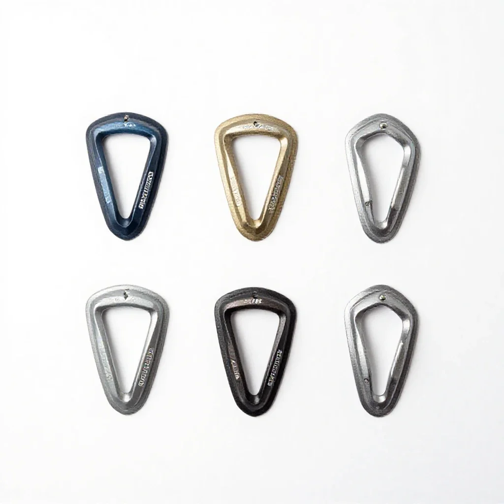 Set of climbing cams isolated on a white background