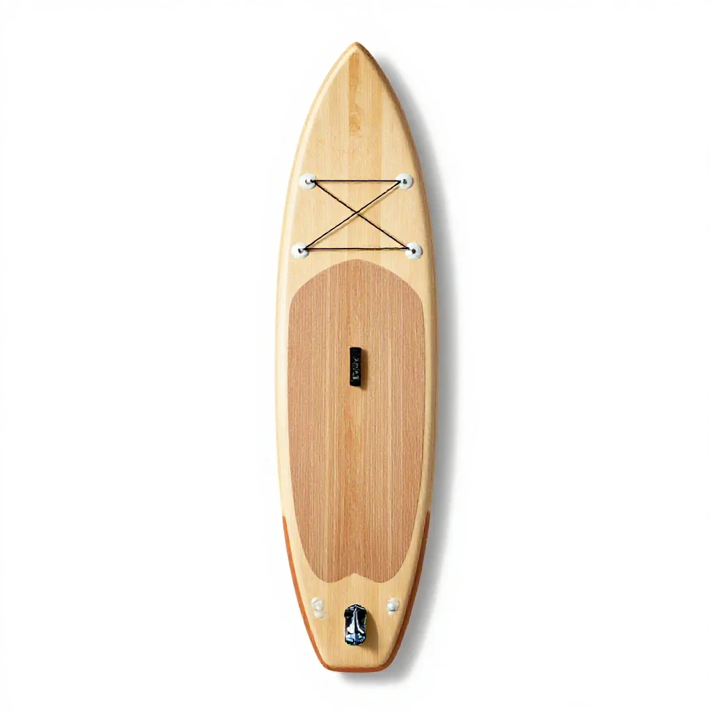 Stand-up paddle board isolated on a white background