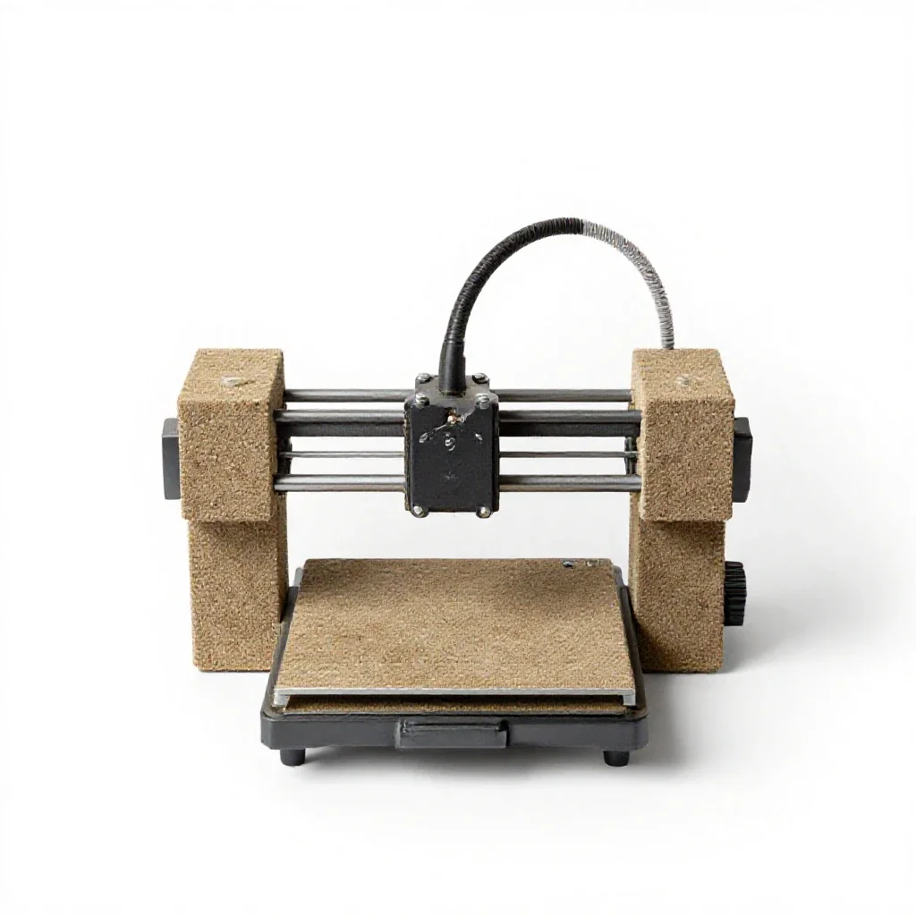 3d printer isolated on a white background