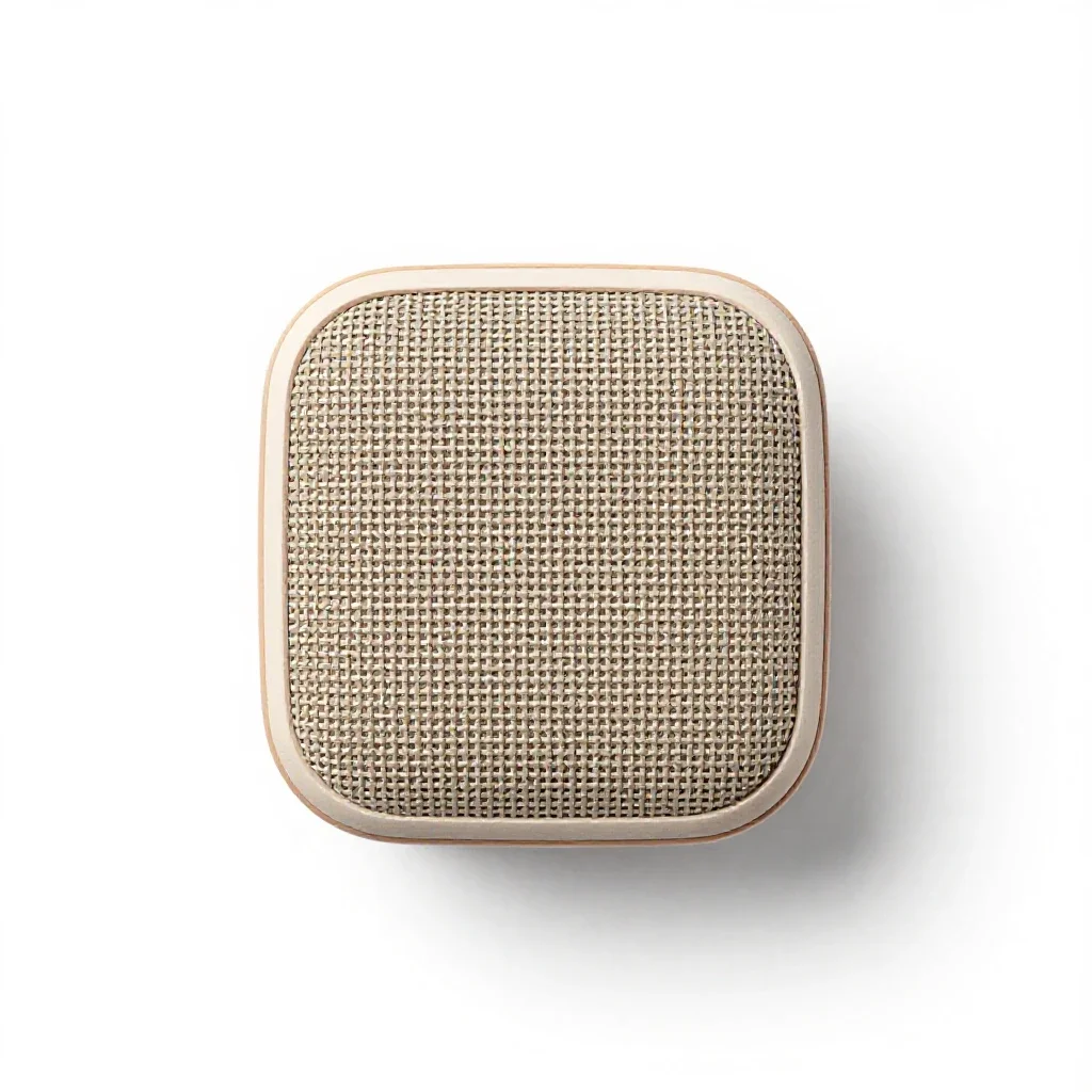 Portable bluetooth speaker isolated on a white background
