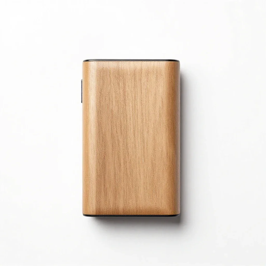 Portable power bank isolated on a white background