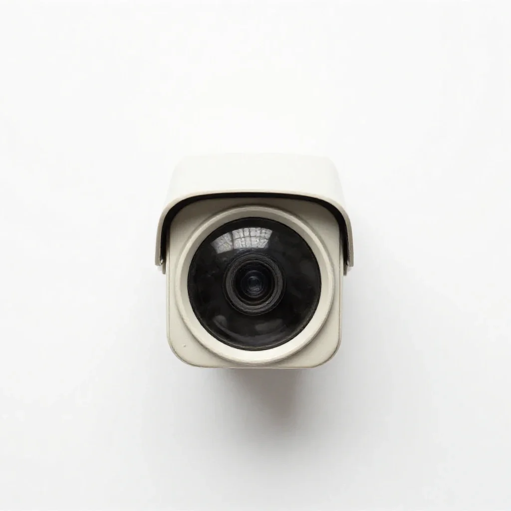 Security camera isolated on a white background