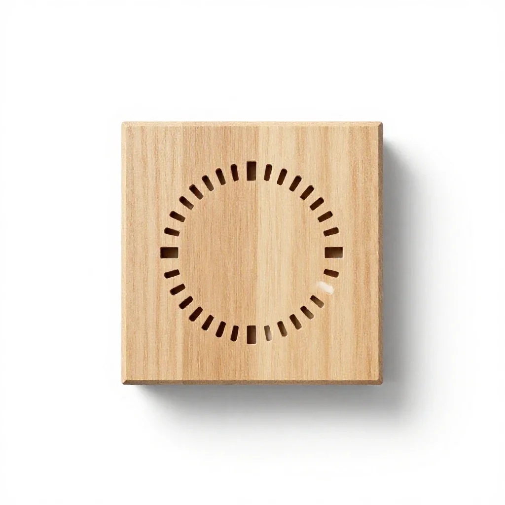 Smart thermostat isolated on a white background