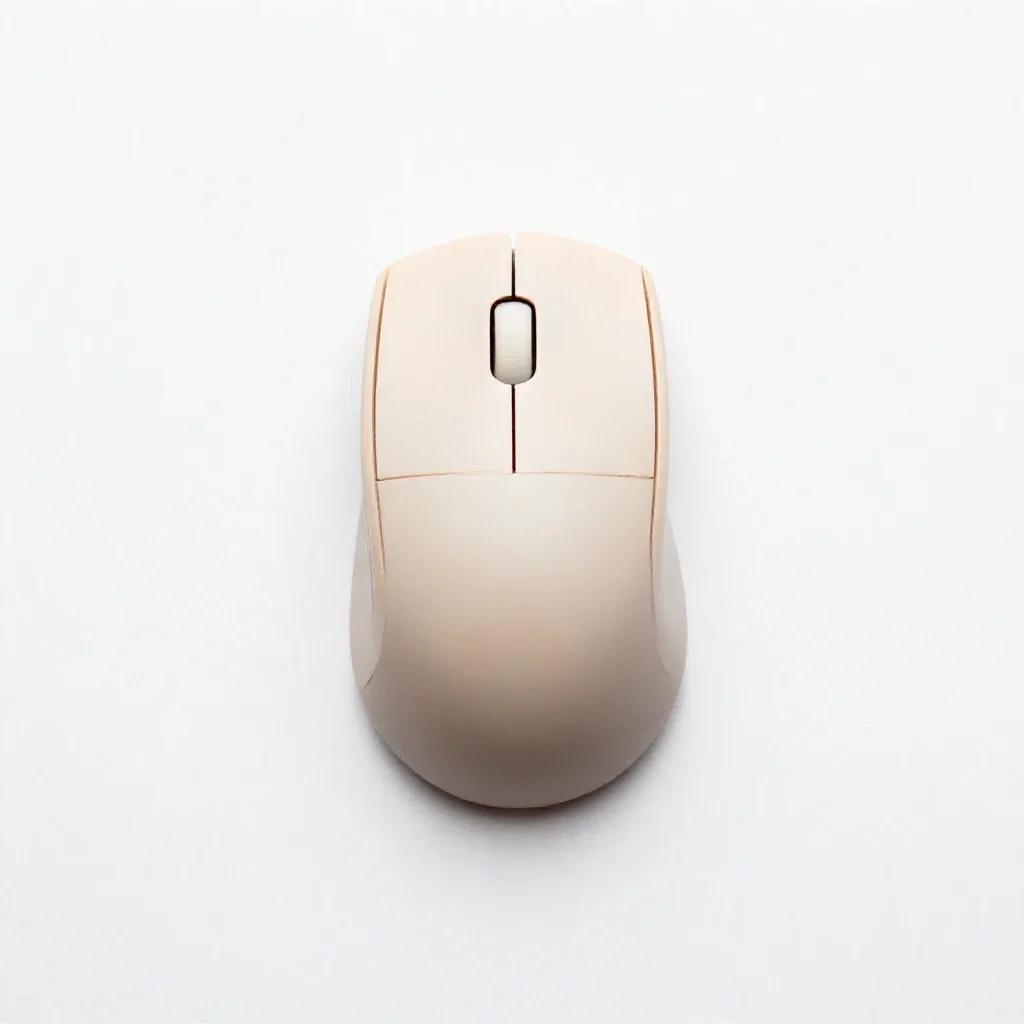 Vertical ergonomic mouse isolated on a white background