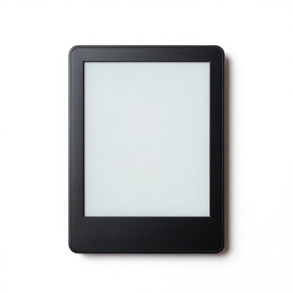E-ink reader isolated on a white background