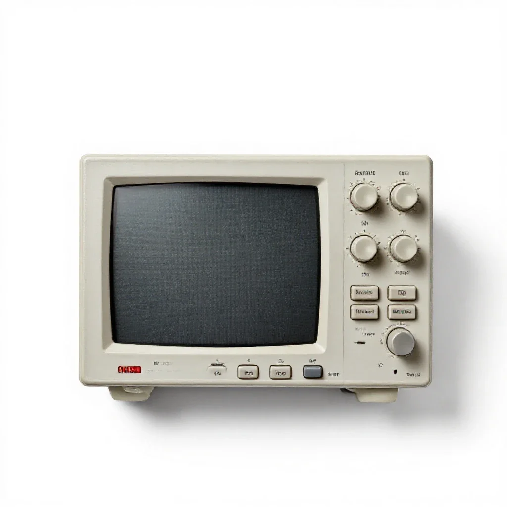 Oscilloscope isolated on a white background