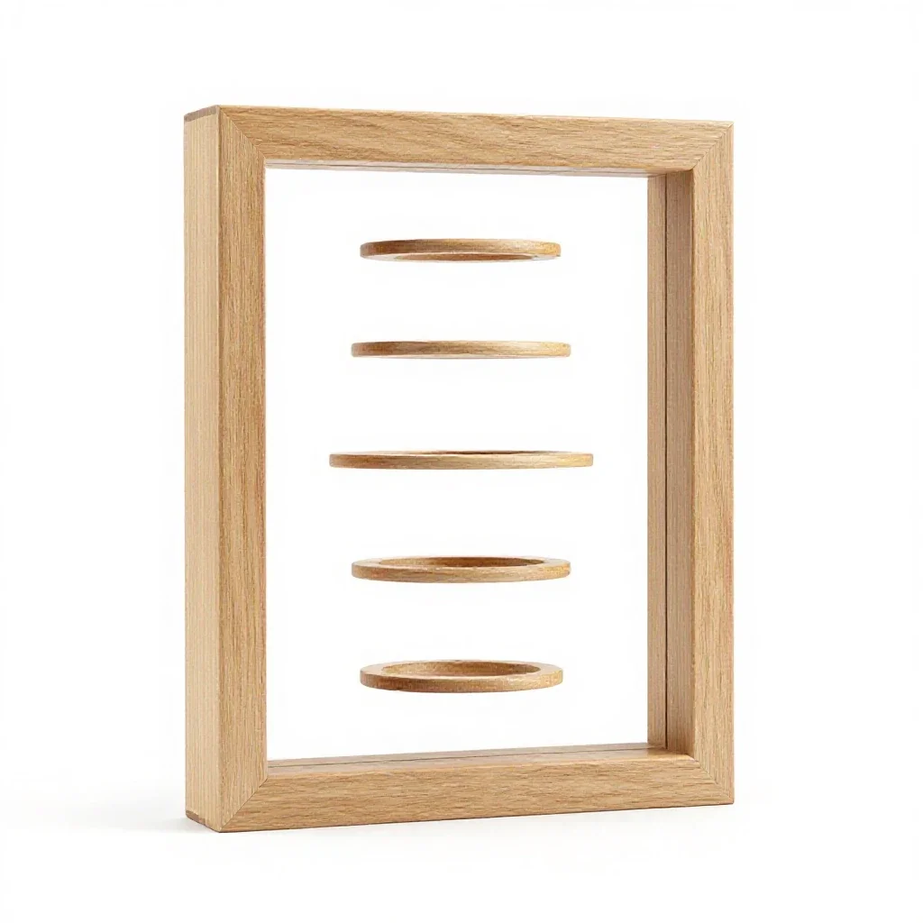 Freestanding photo frame isolated on a white background