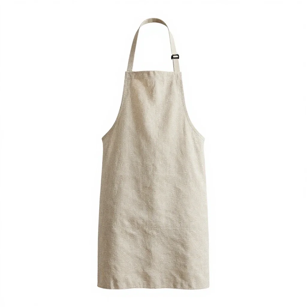 Linen apron isolated on a white background