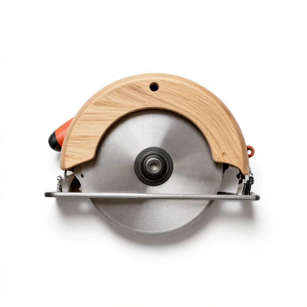 Circular saw isolated on a white background