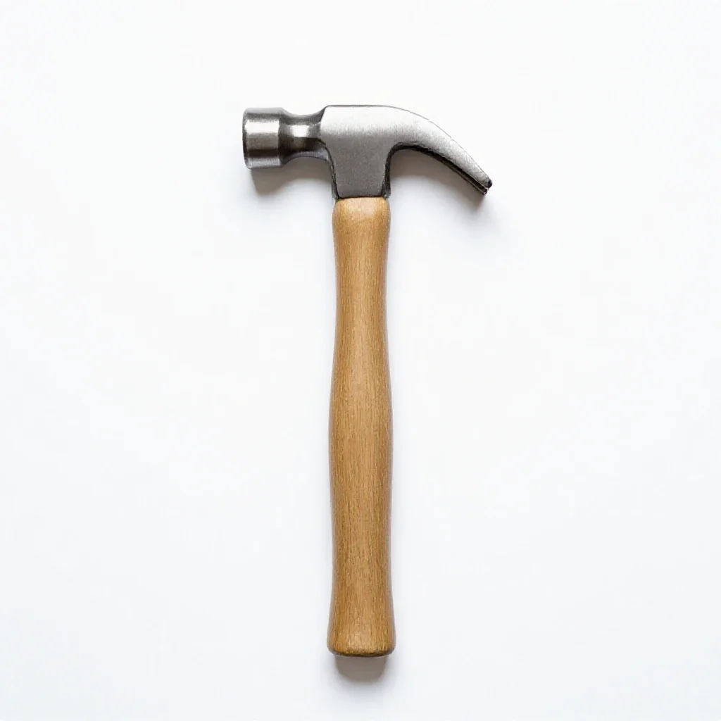 Claw hammer isolated on a white background