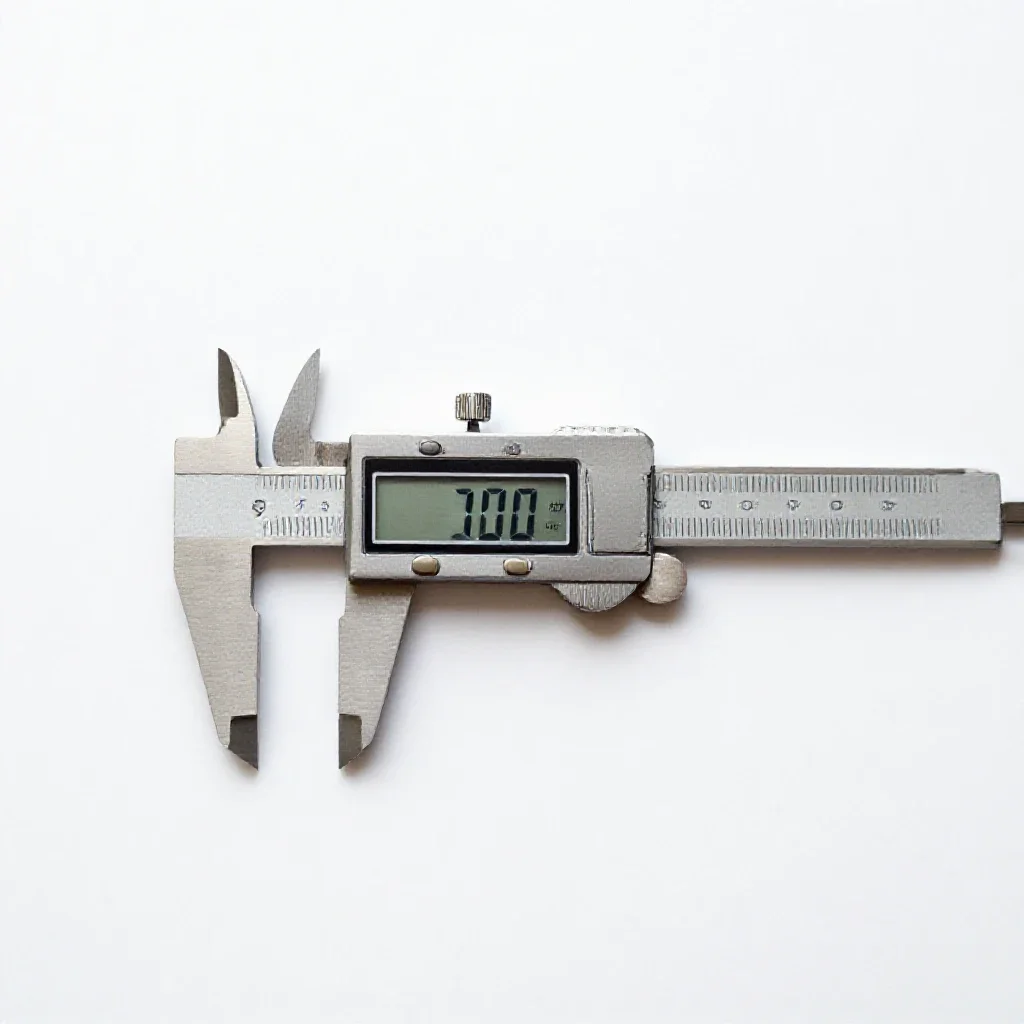 Digital caliper isolated on a white background