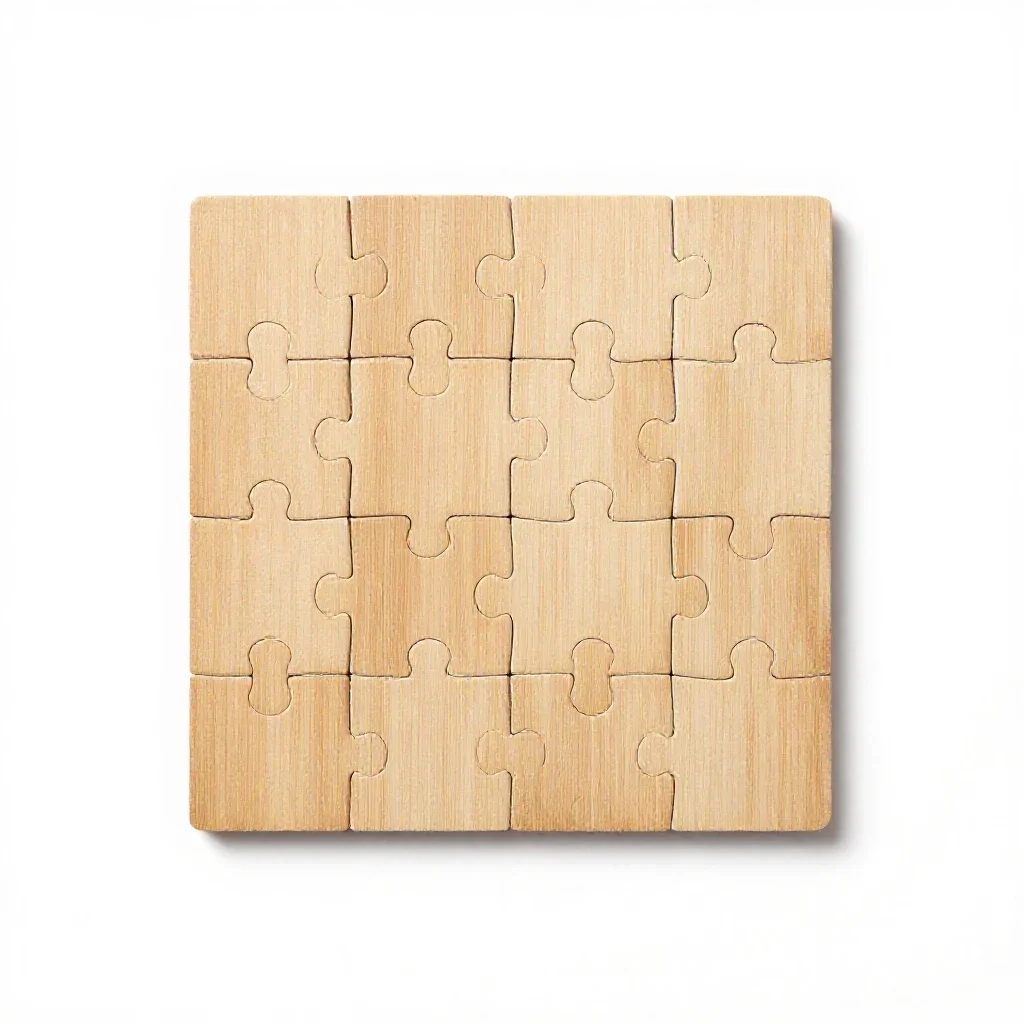 Jigsaw isolated on a white background