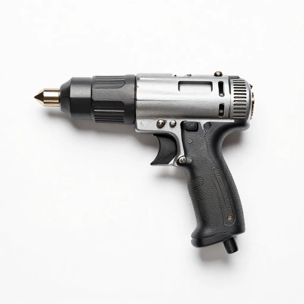 Rivet gun isolated on a white background