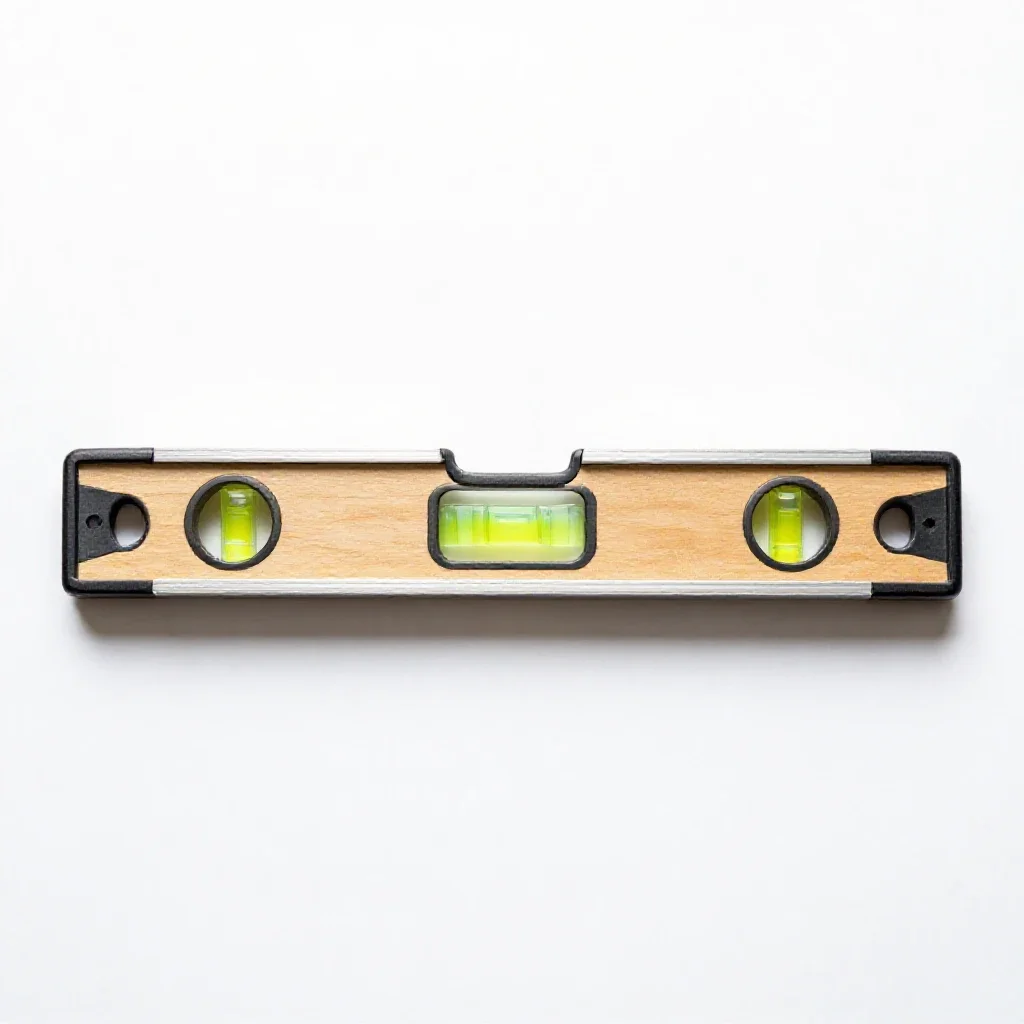 Spirit level isolated on a white background