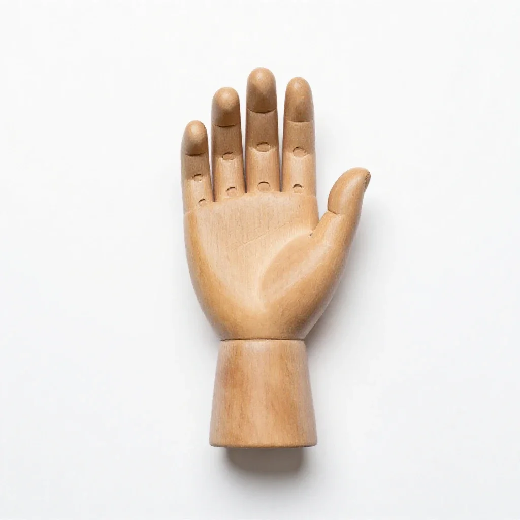 Hand puppet isolated on a white background