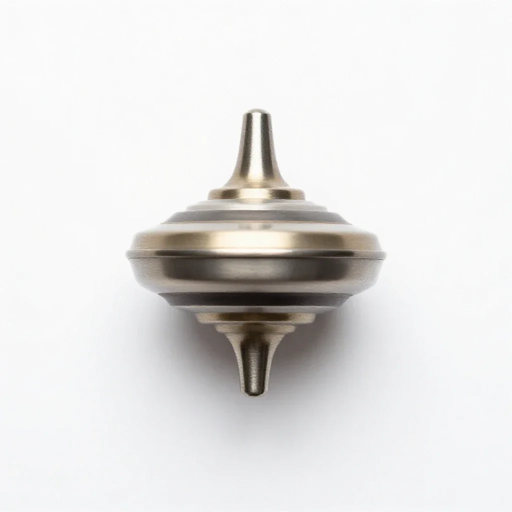 Spinning top isolated on a white background