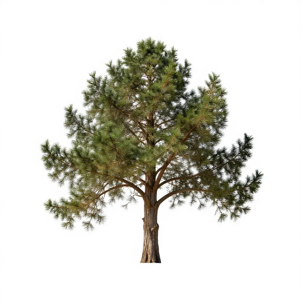Cedar of Lebanon isolated on a white background