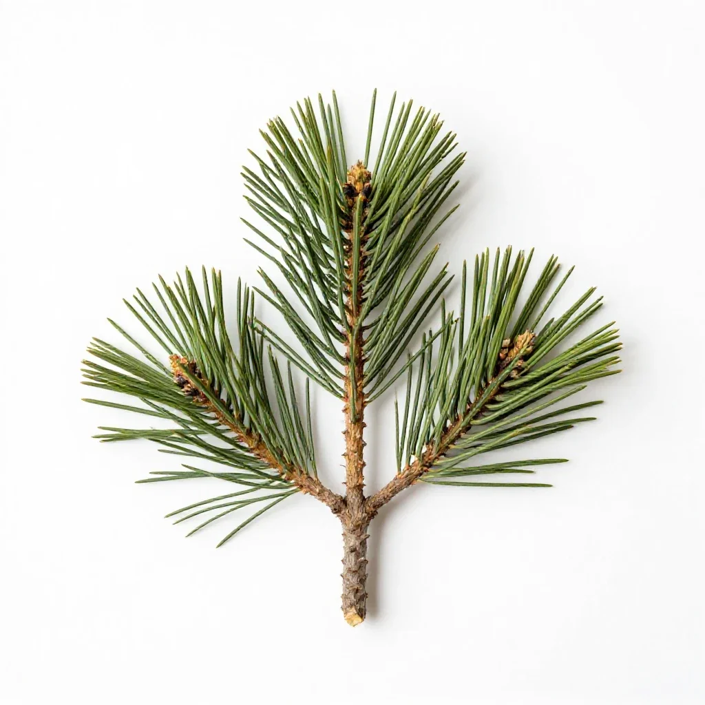 Stone pine isolated on a white background