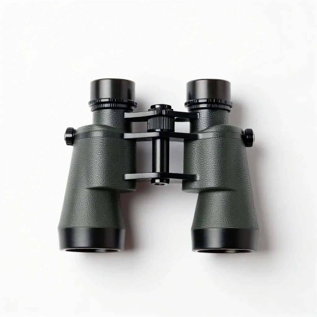 Captain's spyglass isolated on a white background